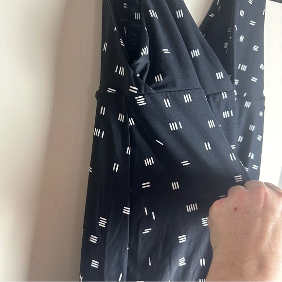 Carve Designs Black & White Hatch Print UPF 50+ 83% Nylon Active/Swim Dress Xl - Picture 10 of 14